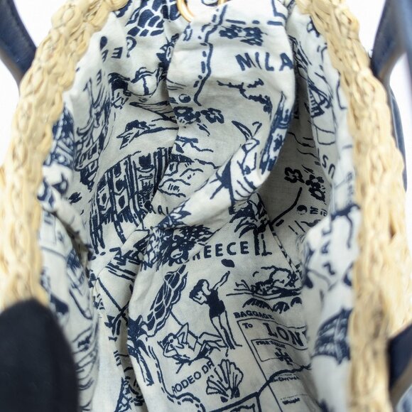 TORY BURCH Nano Picnic Straw Basket Shoulder Bag Perry Limited Edition - Picture 14 of 16